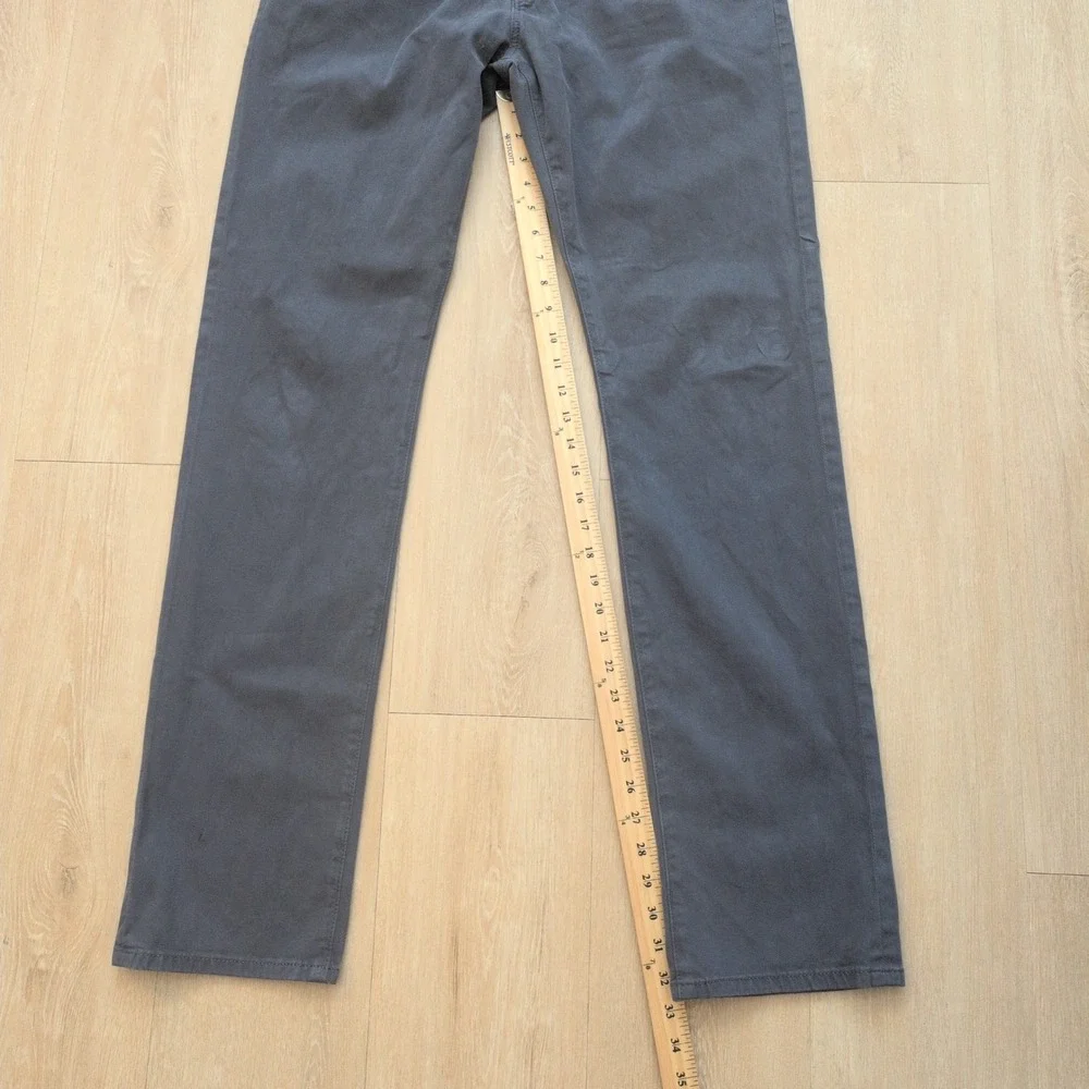 AG Adriano Goldschmied The Everett Slim Straight Pants Mens Grey 35x32.5